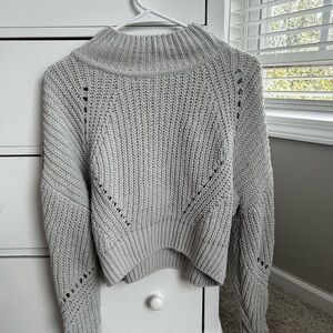 Gray Knit Women's Sweater